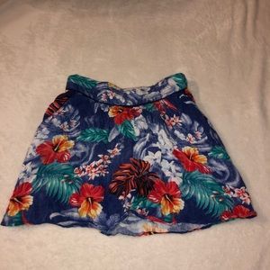 Roxy tropical flower skirt
